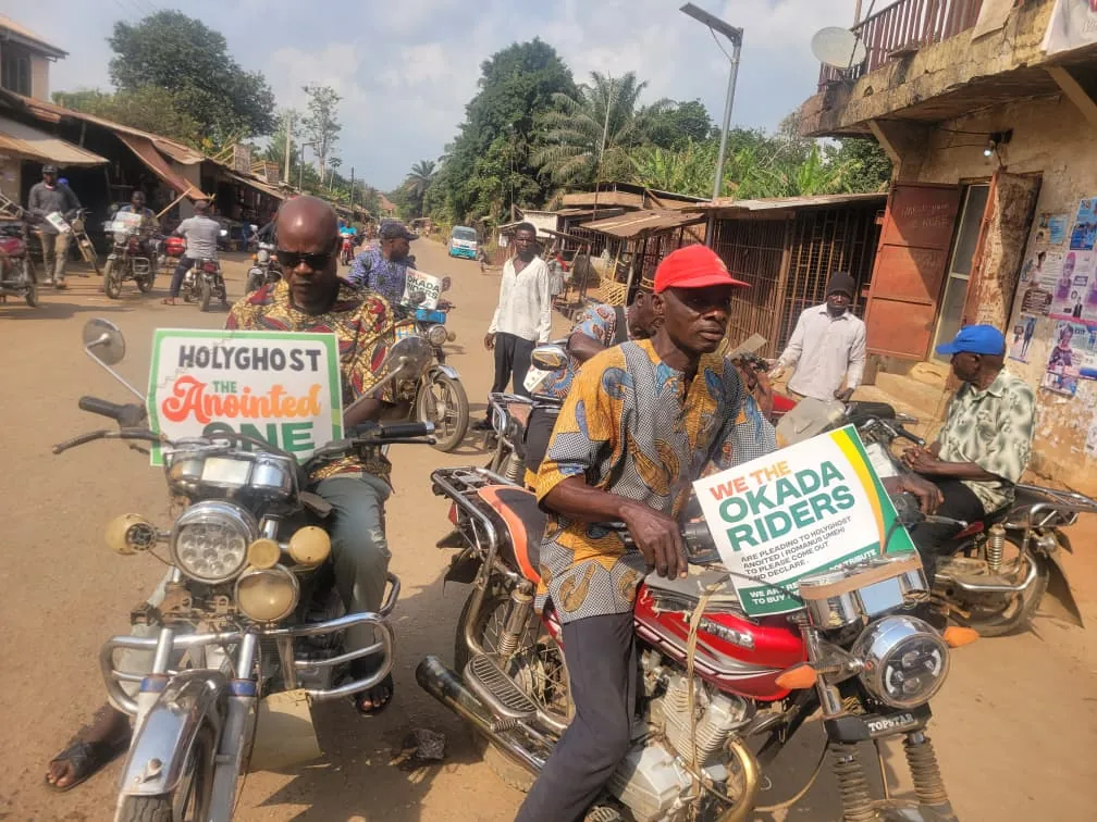 Riders participating in a Holyghost Anointed Foundation community outreach